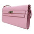 HERMES PHW Kelly To Go Shoulder Bag Epsom Leather Pink/Mauve Sylvestre