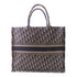 Christian Dior CD Dior Tote Bag Shoulder Handbag Canvas Navy Blue Beige